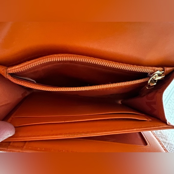 Preloved 💯 MCM Web Monogram Trifold Medium Wallet - Picture 12 of 16